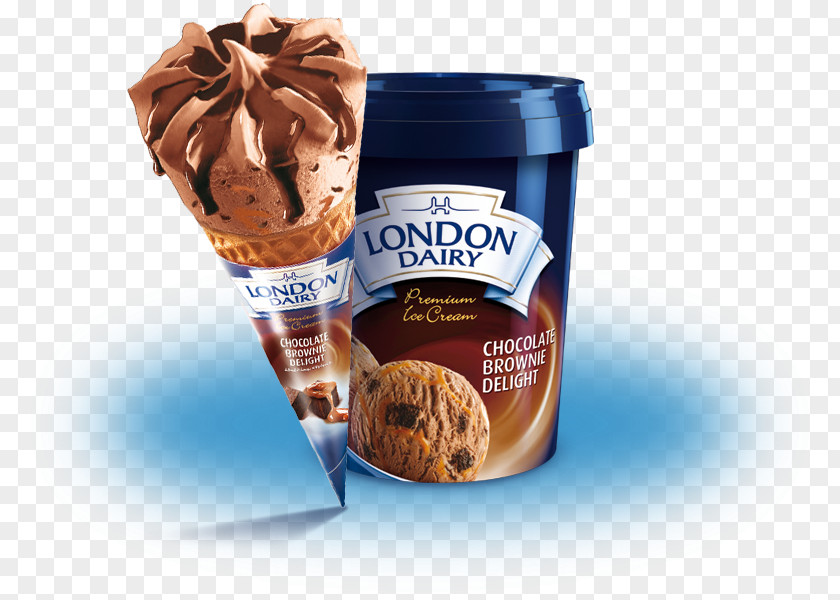 Ice Cream Gelato Chocolate Brownie PNG
