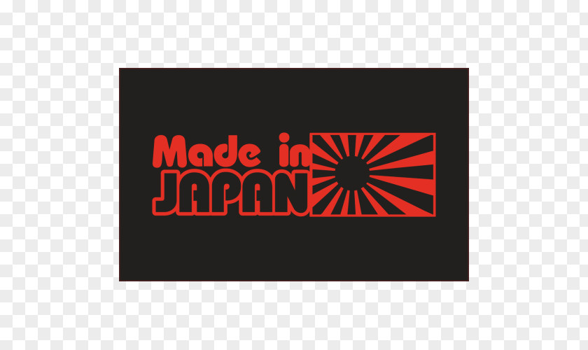MADE IN JAPAN Logo Brand Rectangle Font M PNG