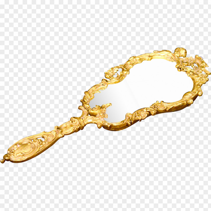 Mirror Gold Jewellery Hand PNG