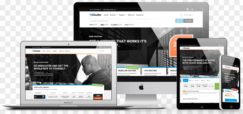 Beautiful Web Templates Responsive Design Template System Hosting Service PNG