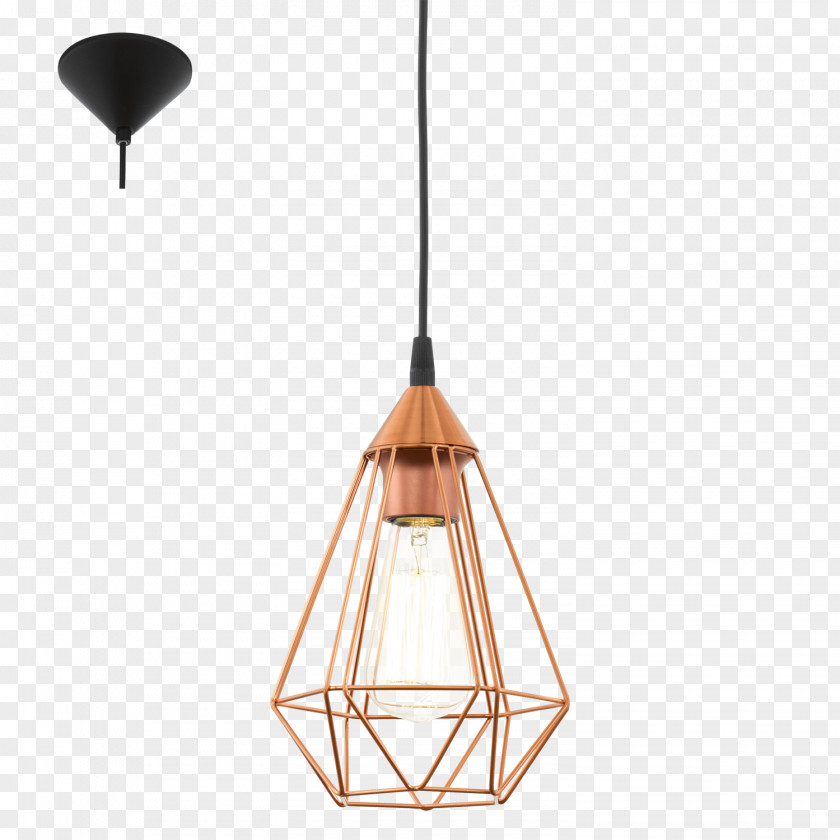 Copper Light Fixture Edison Screw Chandelier Plafond PNG