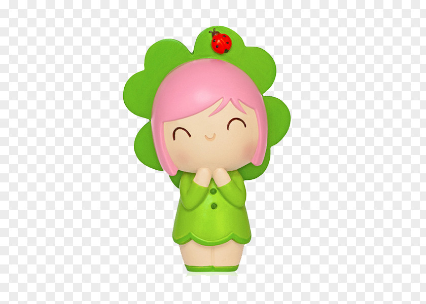 Green Cartoon Character Dolls PNG