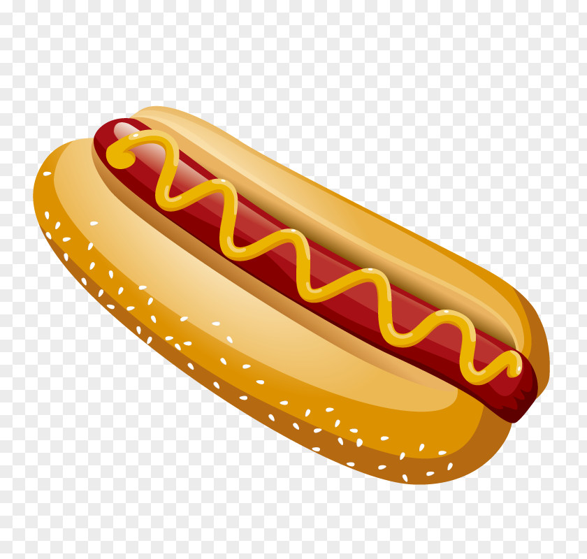 Hot Dog Fast Food Illustration PNG