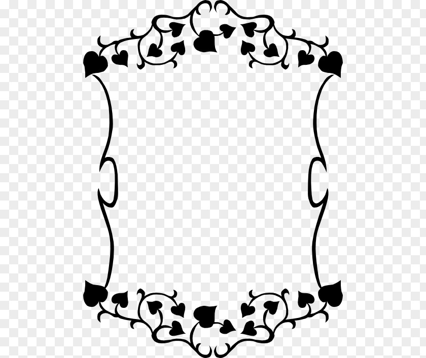 Ivy Frame Black And White Clip Art PNG