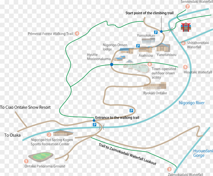 English Spot Mount Ontake Hida-Osaka Station Diagram Map PNG