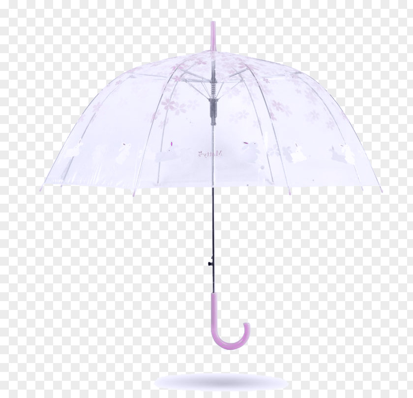 Light Purple Pattern Transparent Umbrella Material PNG