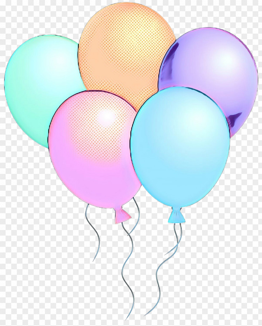 Magenta Toy Balloon Background PNG
