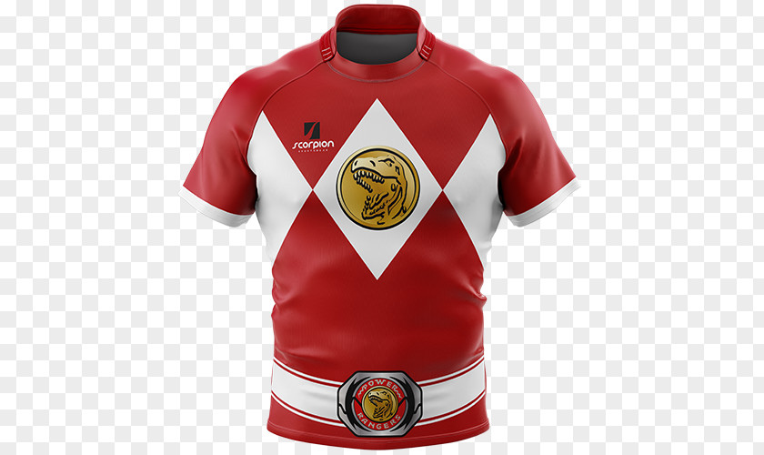 T-shirt Tommy Oliver Jersey Rugby Shirt PNG