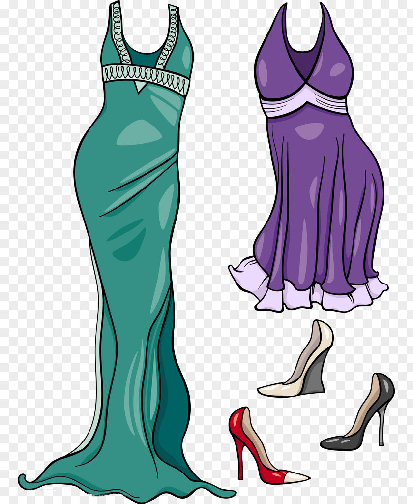 Women Clothes Dress Cartoon Clothing Stock Photography PNG