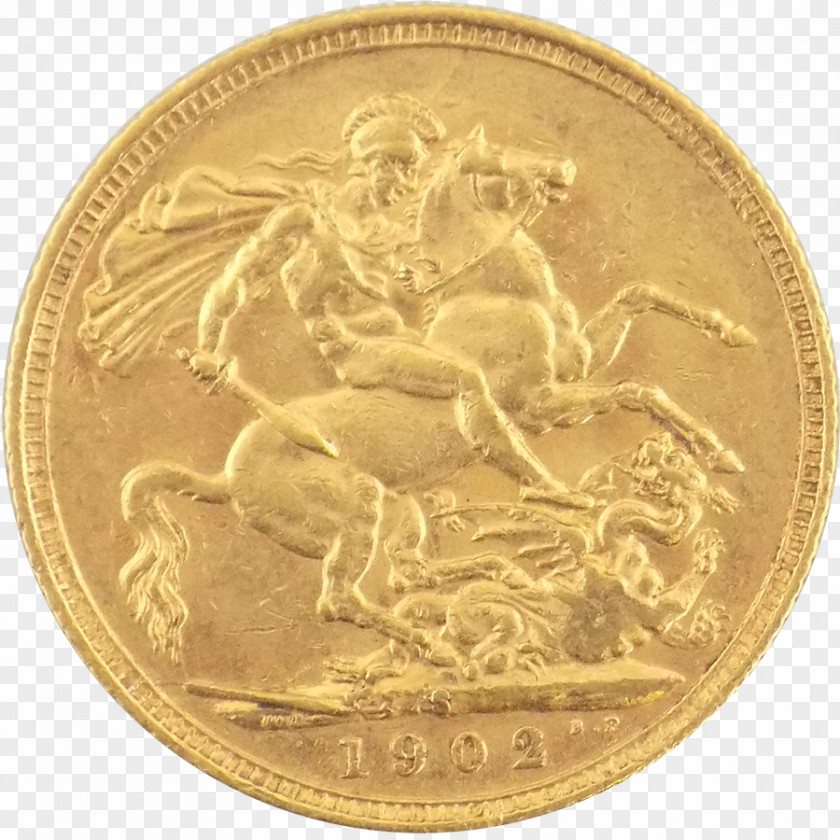 A Gold Coin Half Sovereign PNG