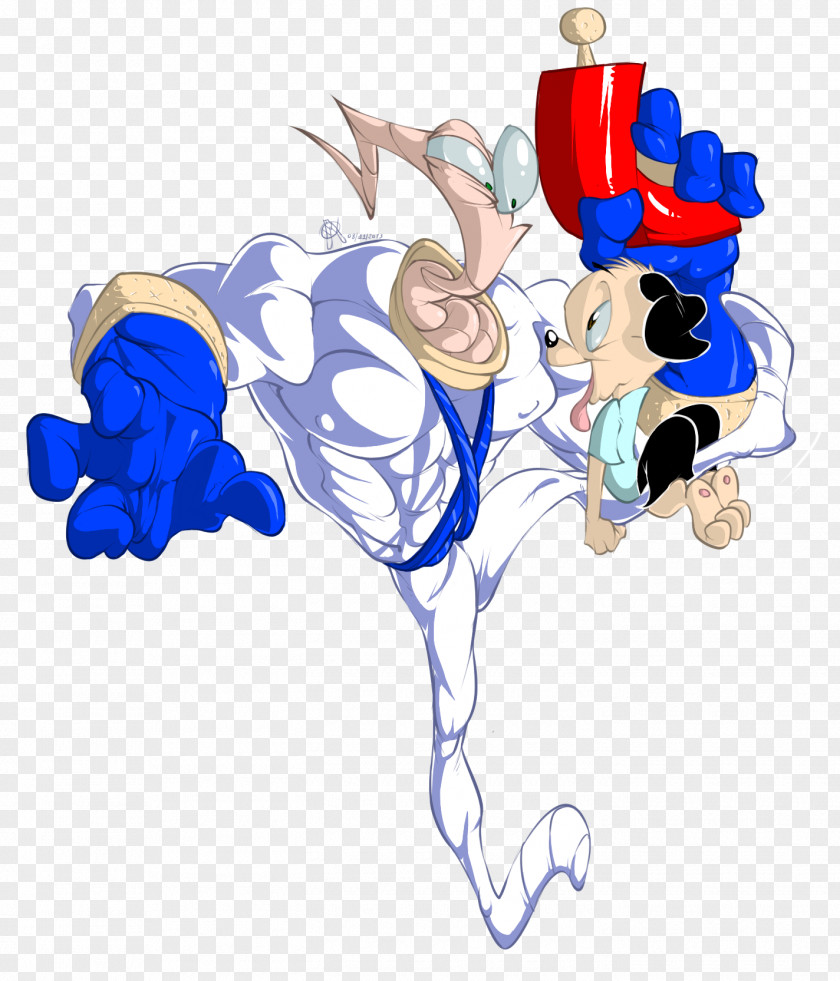 Earthworm Jim Vertebrate Human Character PNG