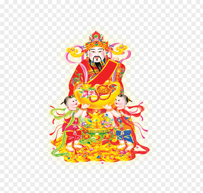 God Of Wealth Caishen Chinese New Year Folk Religion Deity Gods And Immortals PNG