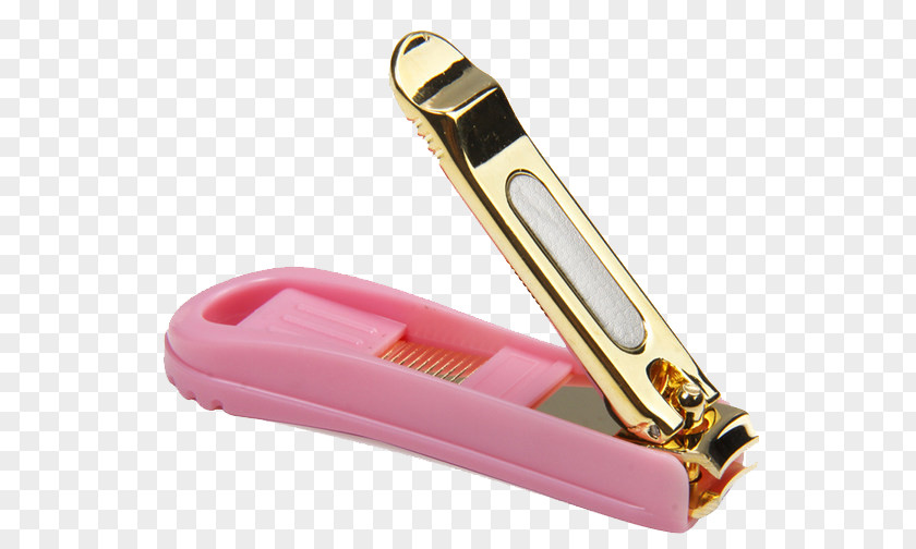 Pink Nail Scissors Hair Iron Clipper Manicure PNG