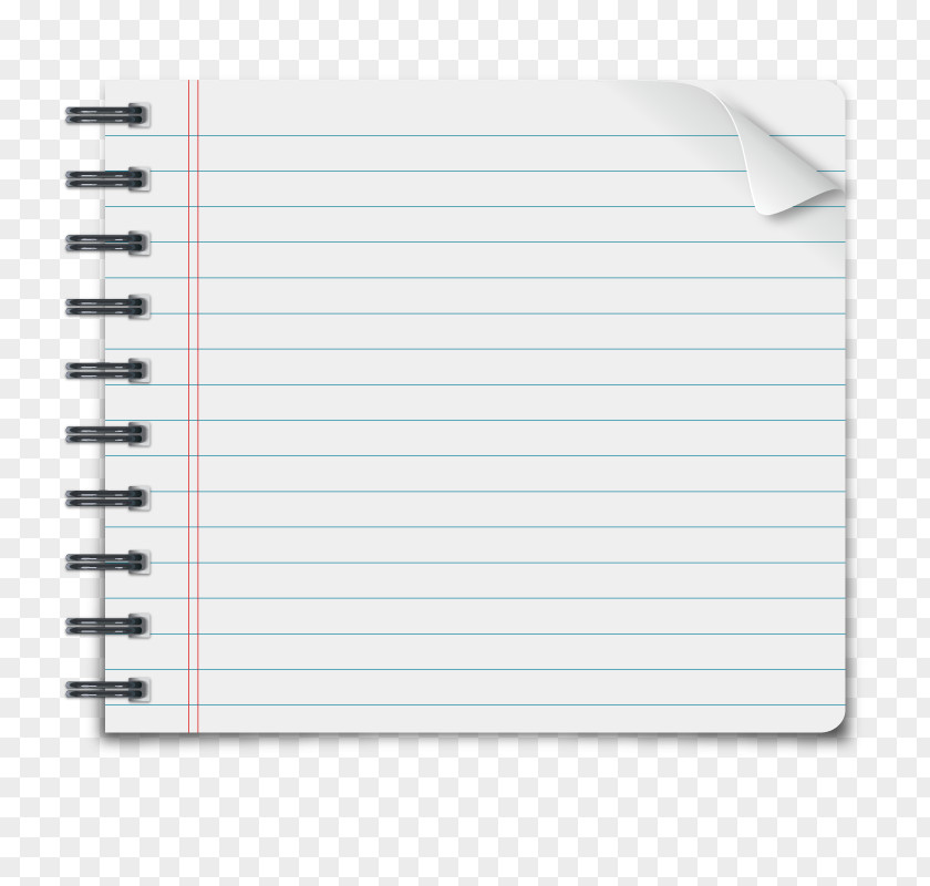 Vector Notebook Paper PNG