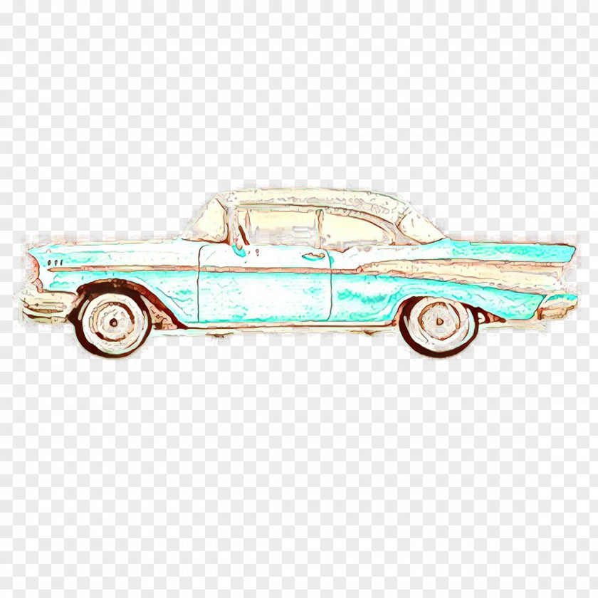 Car Vehicle Classic Coupé Turquoise PNG