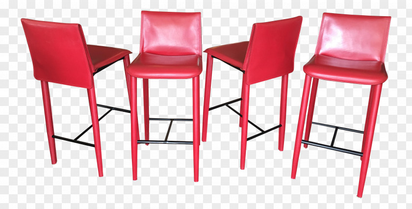 Oxblood Red Bar Stool Table Chair Furniture PNG