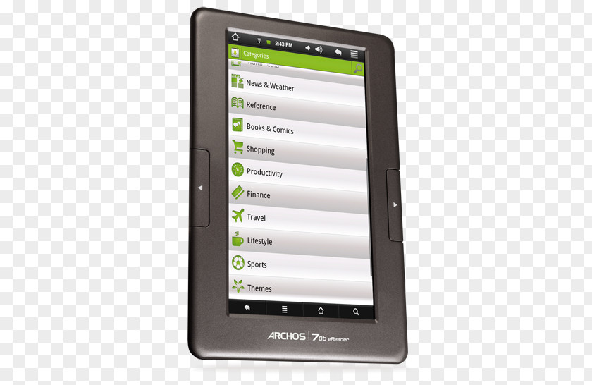 Android Eclair Kobo Touch Glo Arc Handheld Devices E-Readers PNG