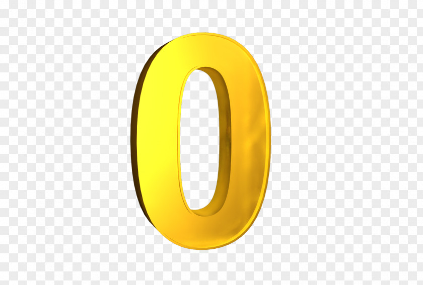 Number 0 Brand Logo Yellow PNG