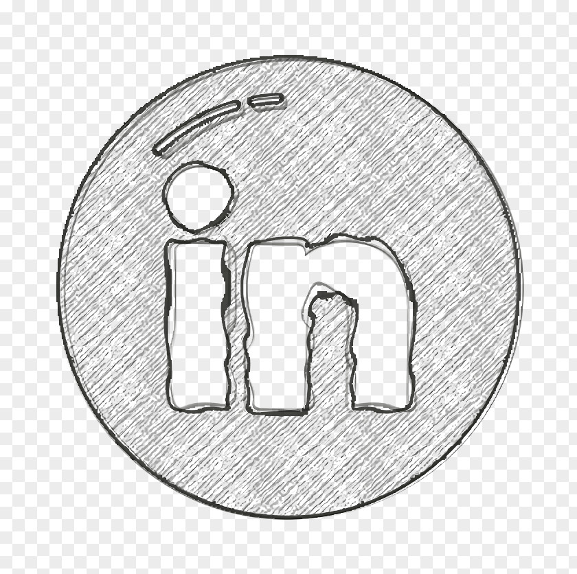 Symbol Drawing Linkedin Icon Logo PNG
