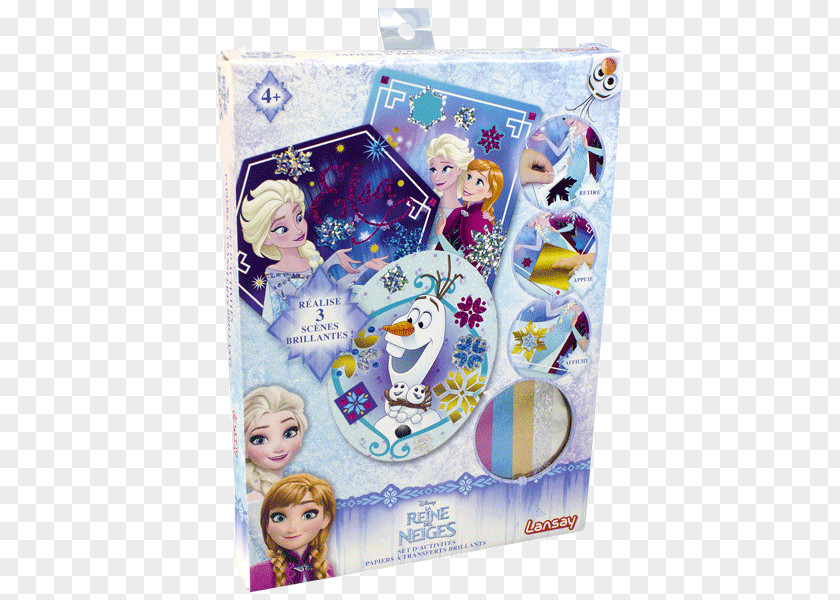 Doll The Snow Queen Plastic Violet Lansay France SA PNG
