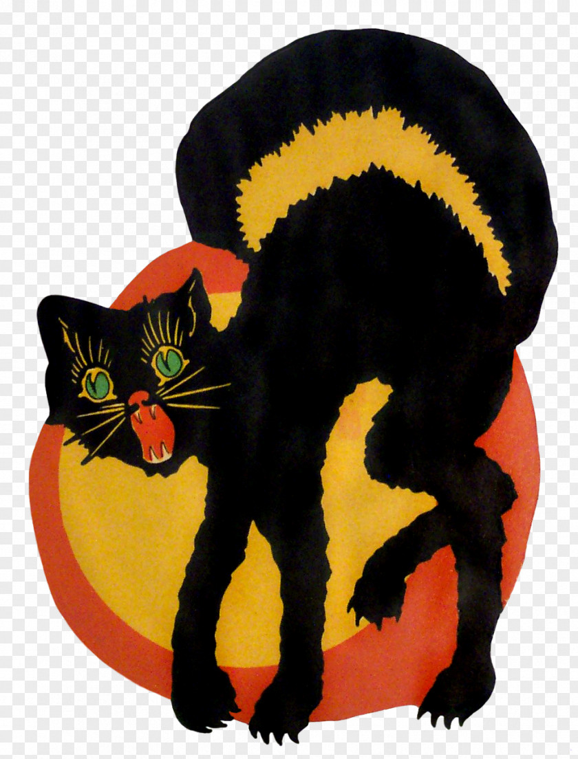 Halloween Black Cat Bombay Domestic Short-haired Whiskers PNG