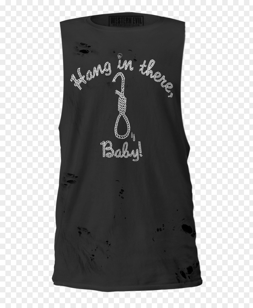 Hang In There T-shirt Clothing Sweater Sleeveless Shirt PNG