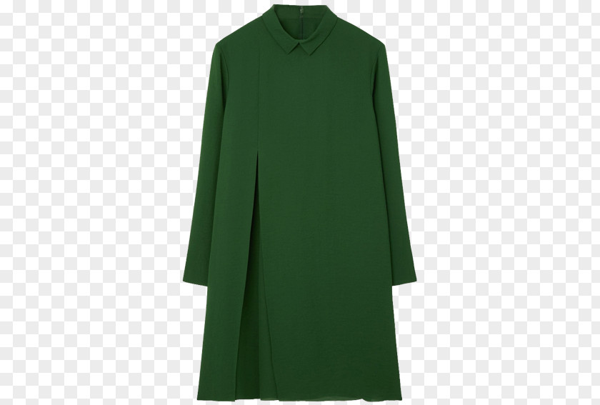 Silk Satin Green Neck Dress PNG