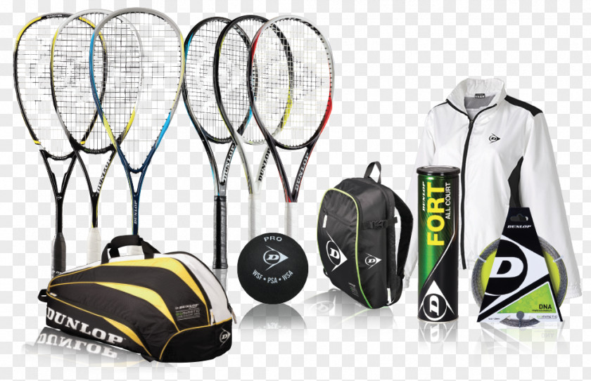 Squash Sport Racket Strings Dunlop Brand PNG