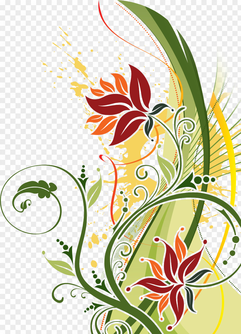 Twine Flower Floral Design Clip Art PNG
