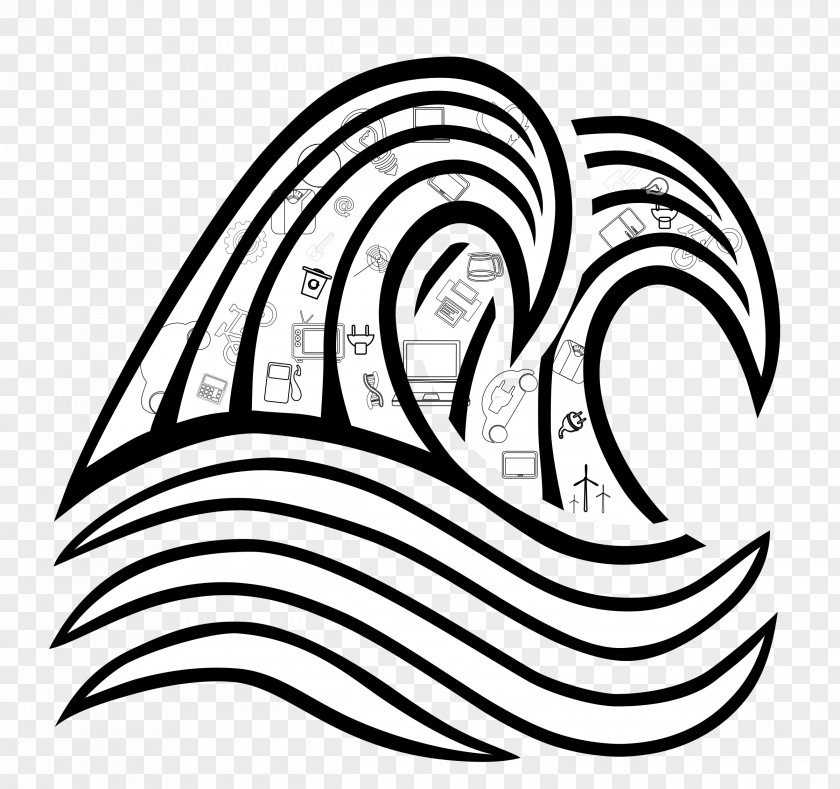 Broken Wind Wave Drawing Clip Art PNG
