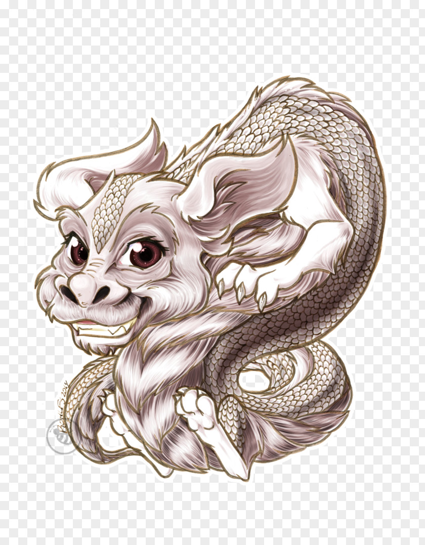 Ink Brush Falkor The NeverEnding Story Drawing Tattoo PNG