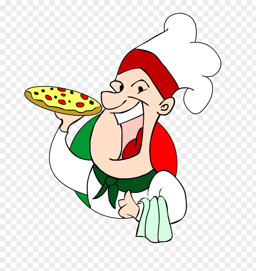 Santa Claus Pizzaiole Pizzaria Restaurant Clip Art PNG