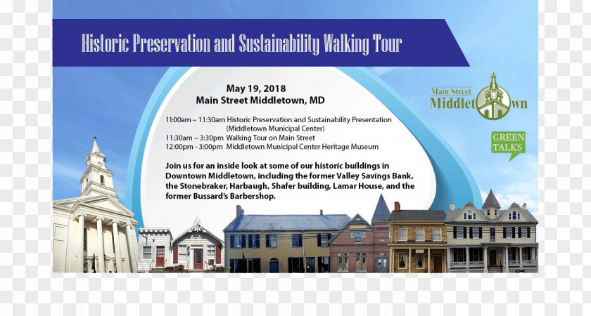 Street Walk Middletown Advertising Main Historic Preservation Brand PNG