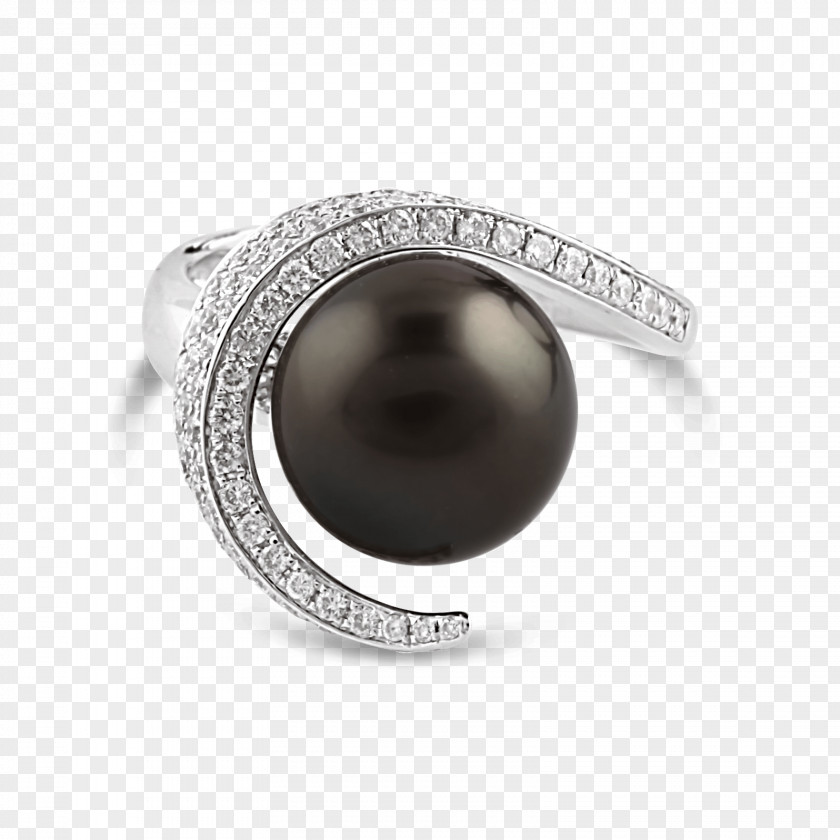 Tahitian Pearl Silver Onyx Body Jewellery Jewelry Design PNG