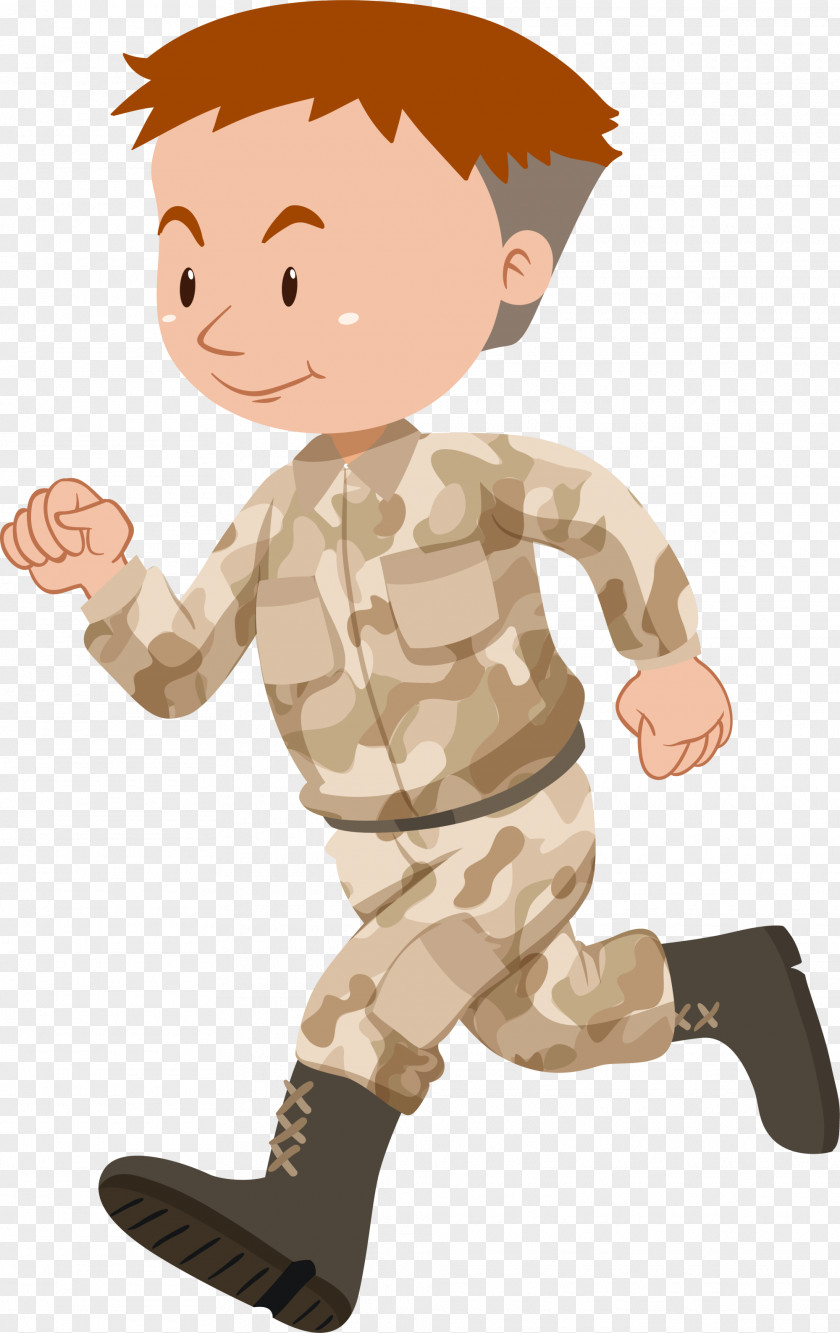 Yellow Running Soldiers Soldier Stock Illustration Royalty-free PNG