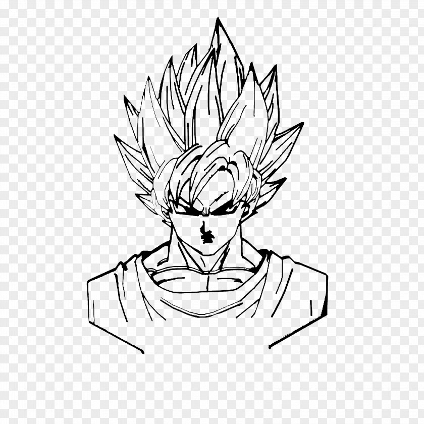 Goku E Vegeta Line Art Clip PNG