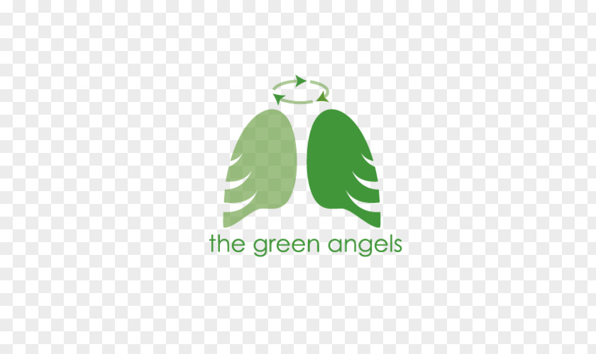 Green Angel Logo Brand Product Design Font PNG