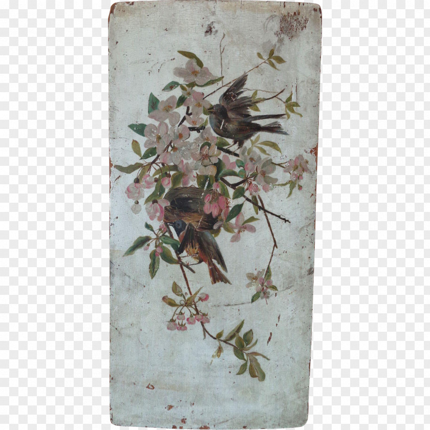 Hand-painted Birds Branching PNG