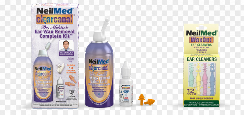 Nasal Irrigation NeilMed Earwax Saline PNG