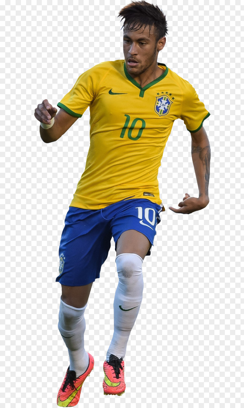 Neymar 2014 FIFA World Cup Brazil National Football Team Jersey PNG