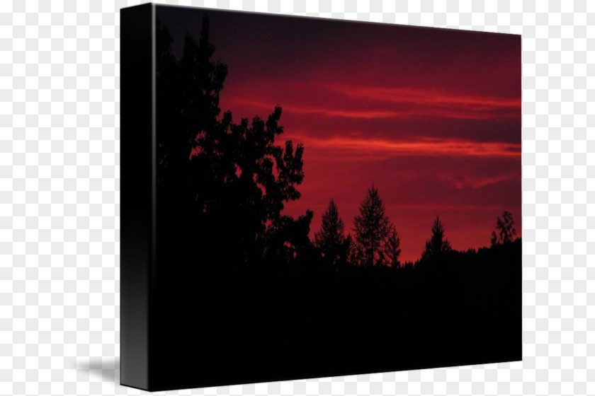 Red Sunset Rectangle Sky Plc PNG
