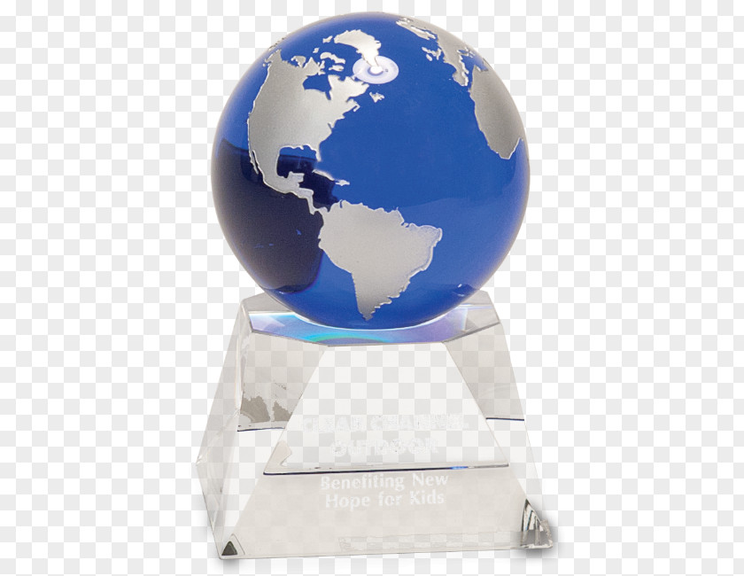 Glass Trophy Crystal Globe Award Sphere PNG