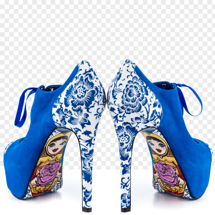 Boot High-heeled Shoe Blue Stiletto Heel PNG