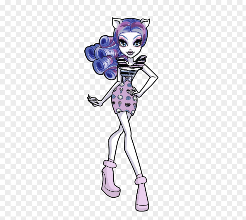 Monster High Car Catrine DeMew Doll Image OOAK PNG