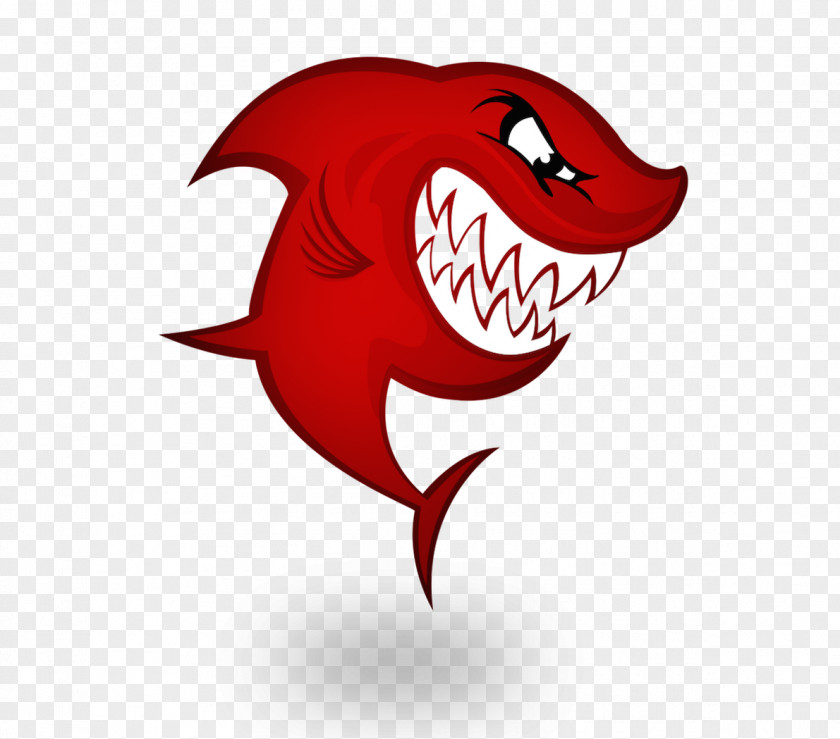 Red Ferocious Shark Hungry Evolution T-shirt Attack PNG