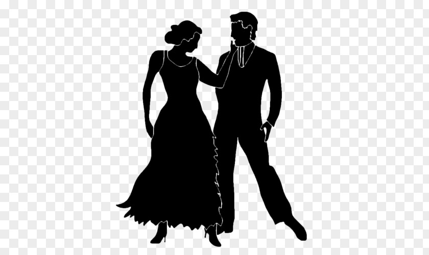 Silhouette Ballroom Dance Tango PNG