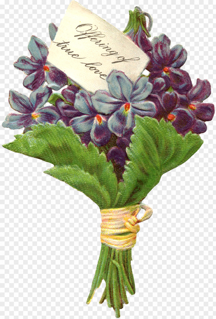 Stary Night Victorian Era Violet Floral Design Antique Flowerpot PNG