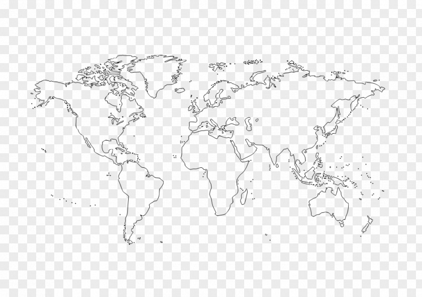 World Map Blank Globe PNG