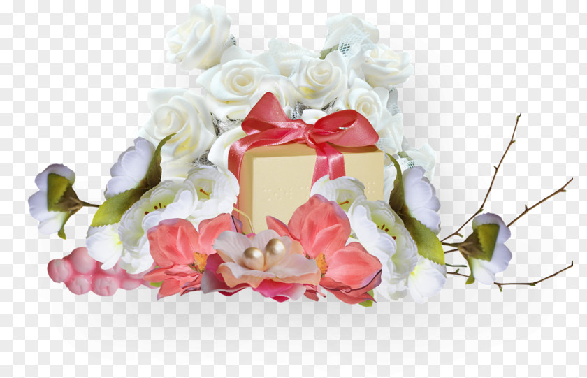 A Gift Flower Christmas PNG