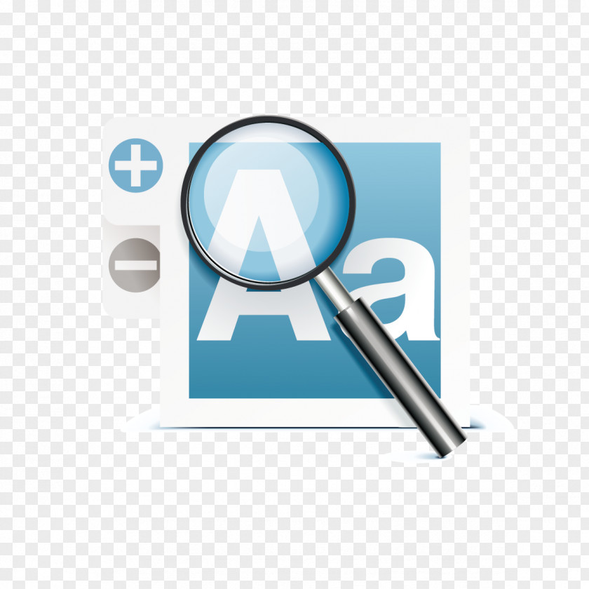 Vector Magnifying Glass To See The Newspaper Download Icon PNG